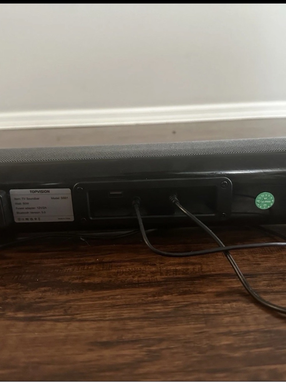 Black Soundbar with Remote - Black - Picture 6 of 7